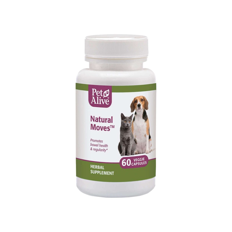 PetAlive Natural Moves Bowel & Digestive Supplement for Dogs & Cats