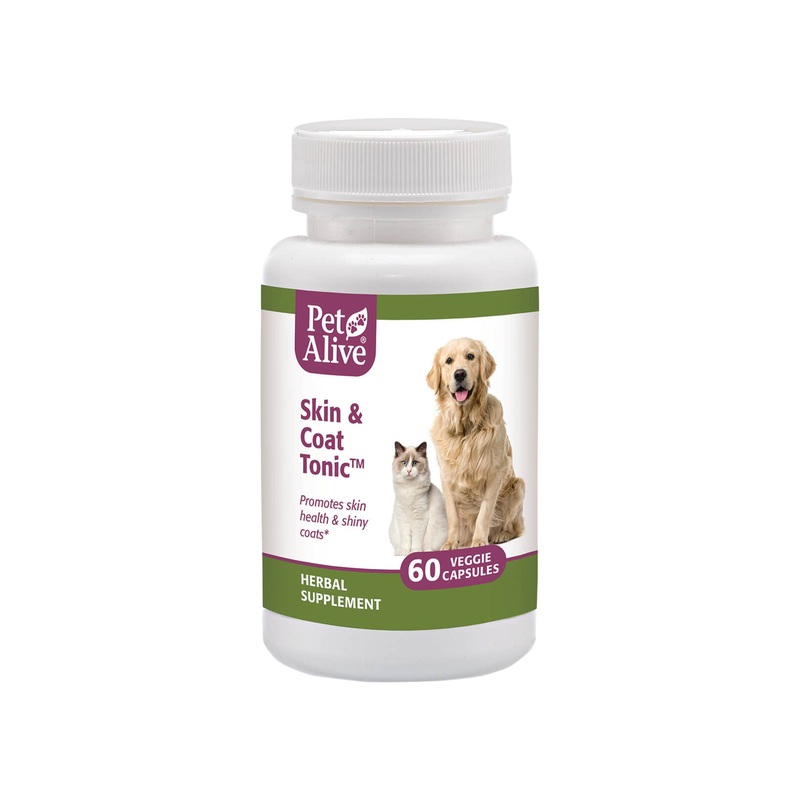 PetAlive Skin & Coat Tonic Herbal Supplement for Dogs & Cats