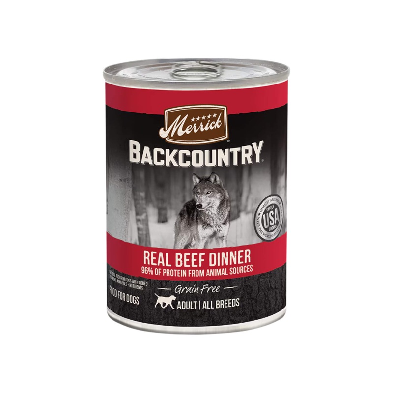 Merrick Backcountry 96% Real Meat Canned Dog Food