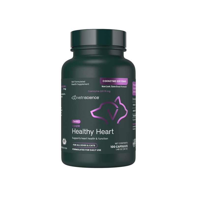 VetriScience COQ10 Healthy Heart Supplement for Dogs & Cats