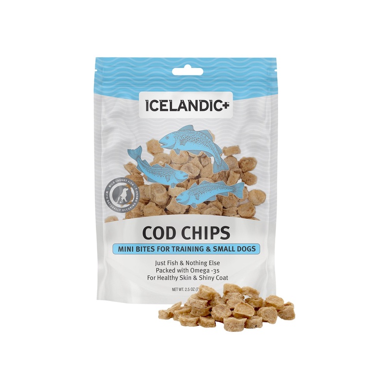 Icelandic+ Grain-Free Mini Fish Chips Treats for Dogs