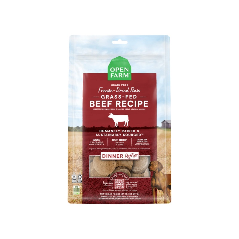 Open Farm Freeze Dried Patties Raw Dog Food