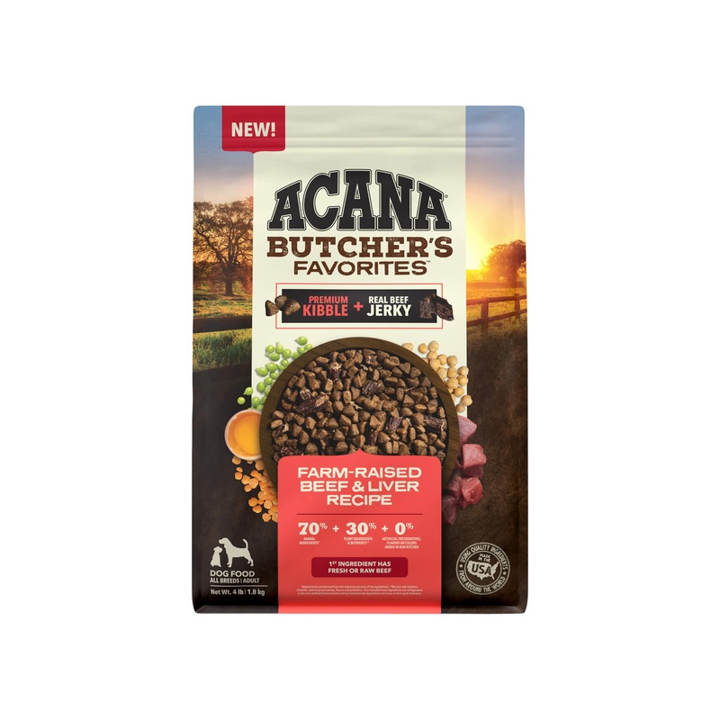 Acana Butchers Favorites Grain Free Dry Dog Food With Jerky Pieces