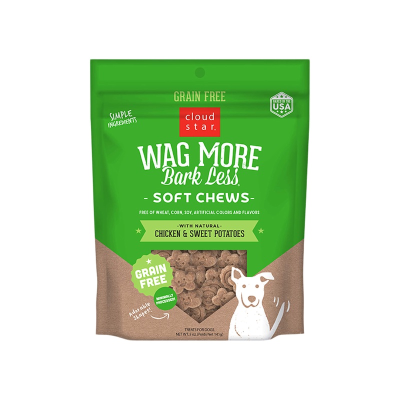 Cloud Star Wag More Bark Less Grain-Free Soft & Chewy Dog Treats