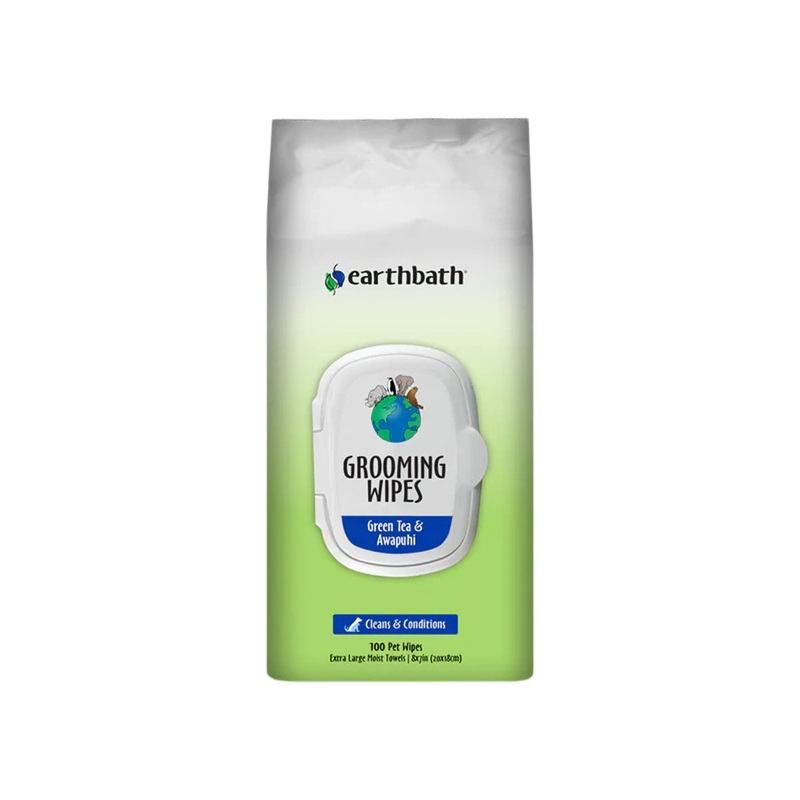 Earthbath Total Natural Pet Care Extra Thick Moist Towel Grooming Wipes for Dogs & Cats