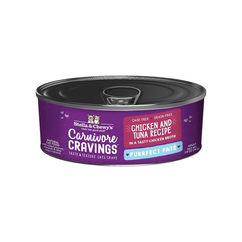 Stella & Chewy’s Carnivore Cravings Purrfect Pate Chicken & Tuna Wet Cat Food