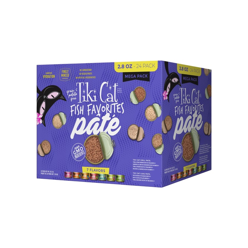 Tiki Cat Fish Favorites Pate Wet Cat Food