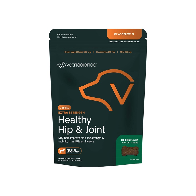 VetriScience Extra Strength Healthy Hip & Joint Supplement for Dogs