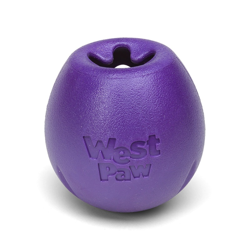 West Paw Rumbl Dog Puzzle Toy|Eggplant|Jungle Green|Melon|Small|Large