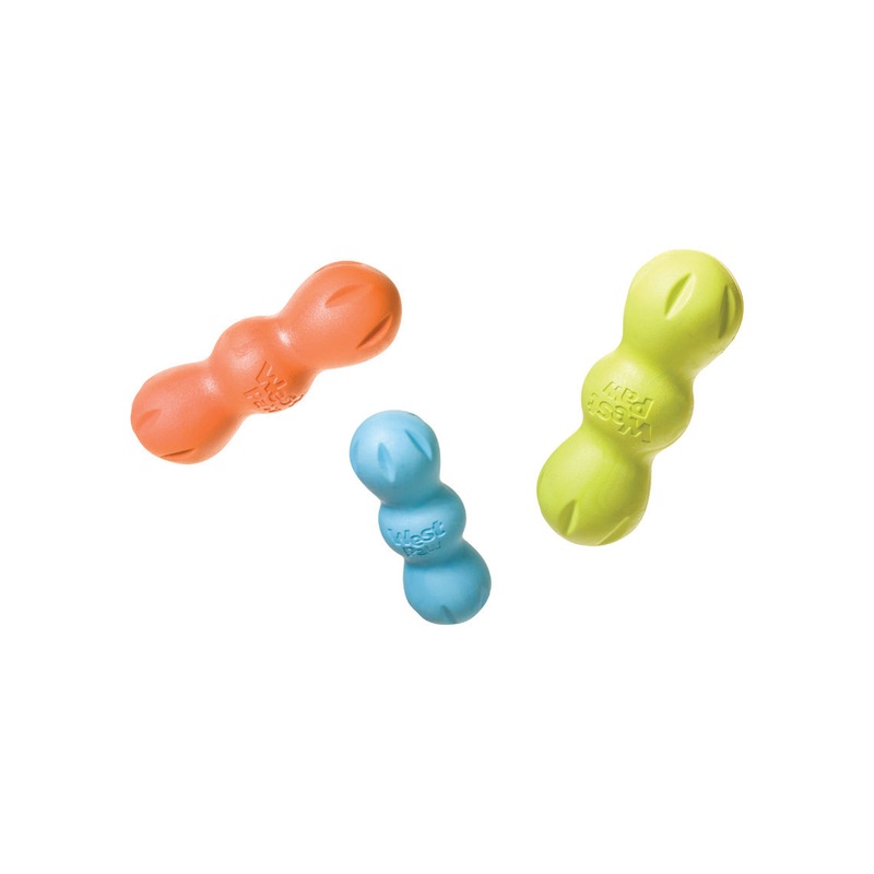West Paw Rumpus Toys for Dogs|Aqua Blue|Granny Smith|Tangerine|Small|Medium