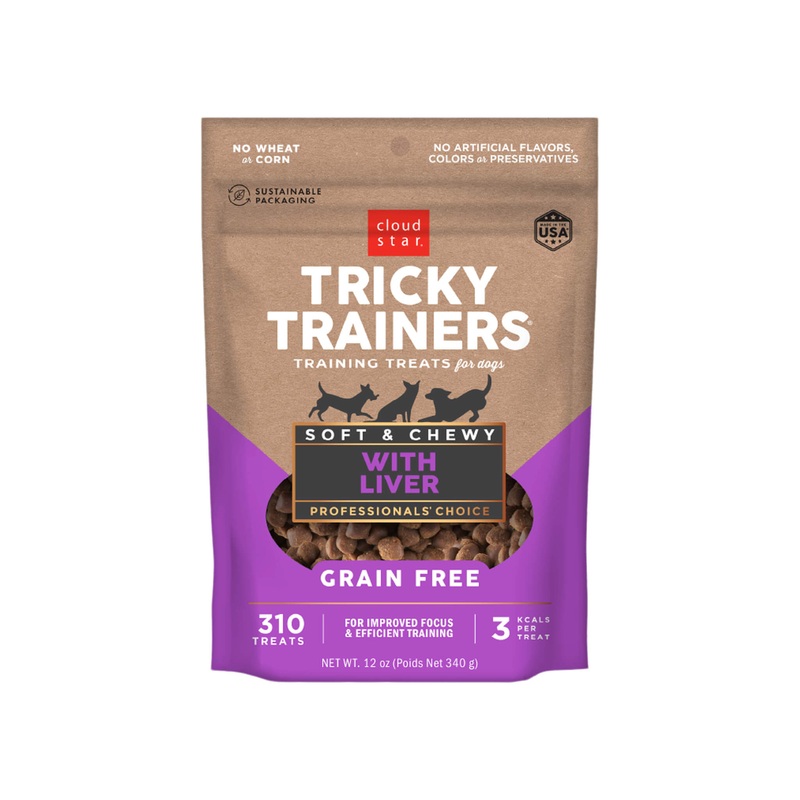 Cloud Star Tricky Trainers Grain Free Soft & Chewy Dog Treats