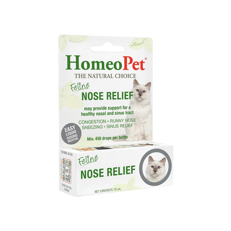 HomeoPet Feline Homeopathic Nose Relief Drops for Cats