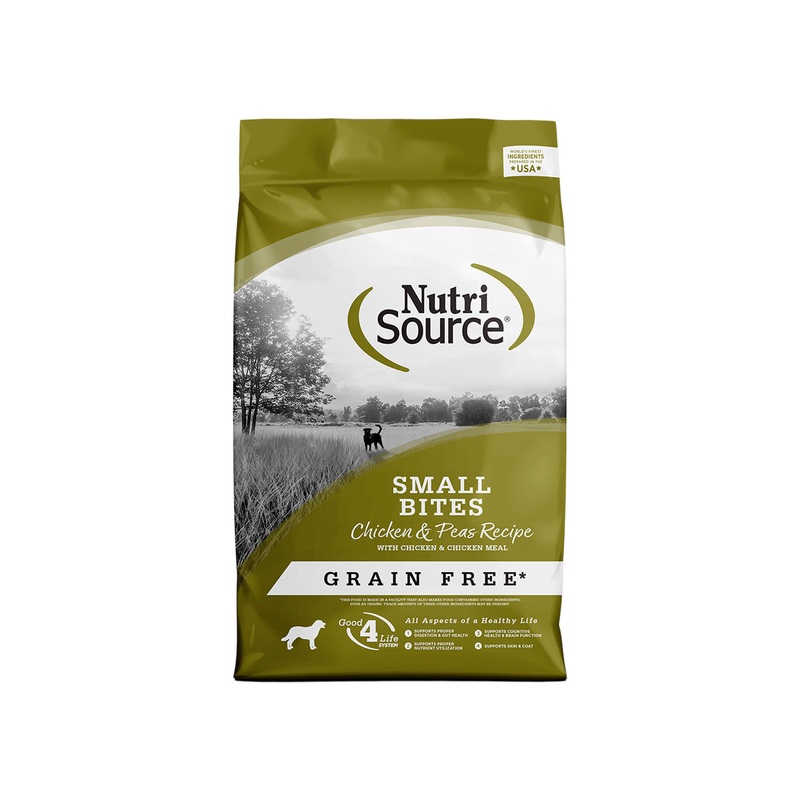 Nutrisource Grain Free Chicken & Pea Small Bites Dry Dog Food