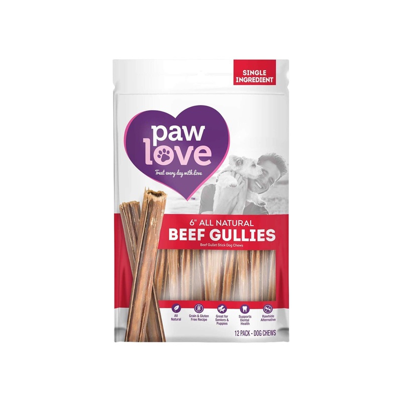 Paw Love All Natural Beef Gullies Dog Chews