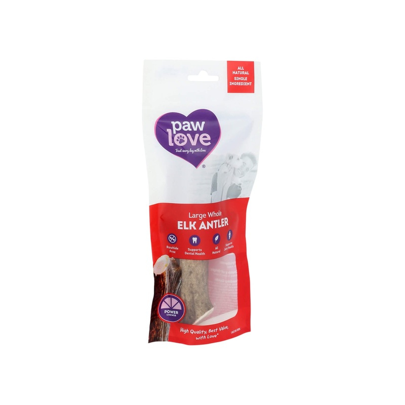 Paw Love Elk Antler Dog Chew|Large Whole