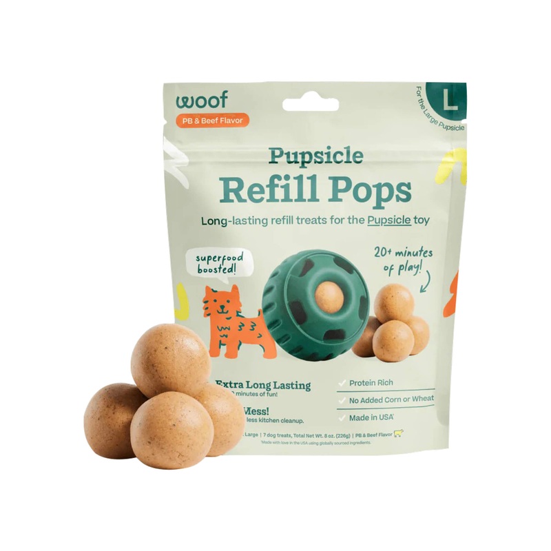 Woof Beef & Peanut Butter Pops for Dogs
