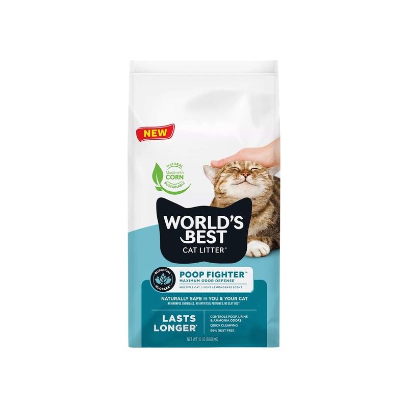 World’s Best Cat Litter Poop Fighter Maximum Odor Defense Litter