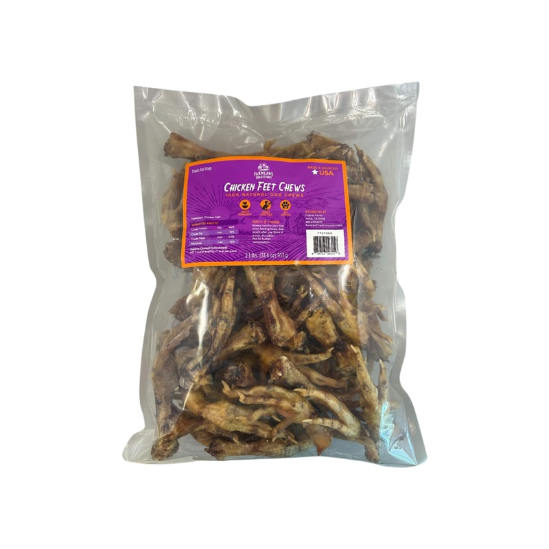 Farmland Traditions Chicken Feet Dog Treats