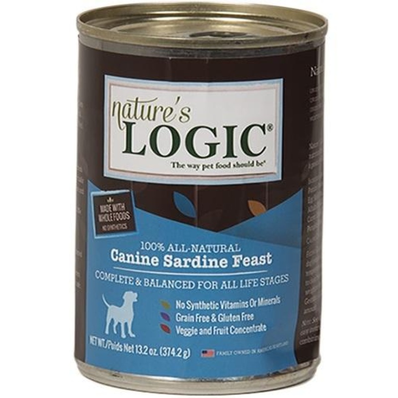 Nature’s Logic Canine Grain Free Sardine Feast Canned Dog Food