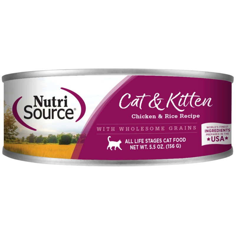 NutriSource Chicken & Rice Formula Healthy Wet Cat Food