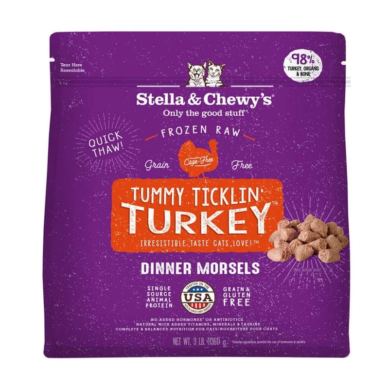 Stella & Chewy’s Tummy Ticklin’ Turkey Frozen Raw Dinner Morsels Cat Food