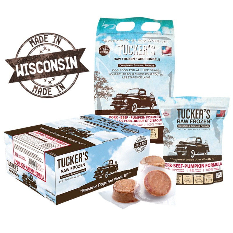 Tucker’s Pork-Beef-Pumpkin Raw Frozen Dog Food