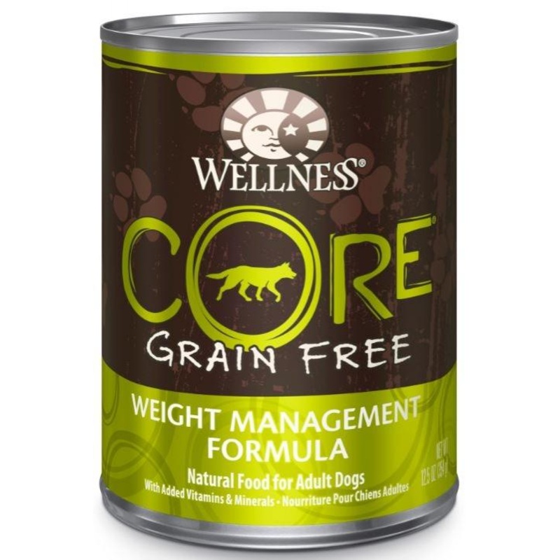 Wellness CORE Grain Free Natural Weight Management Chicken Pork Liver, Whitefish and Turkey Recipe Wet Canned Dog Food