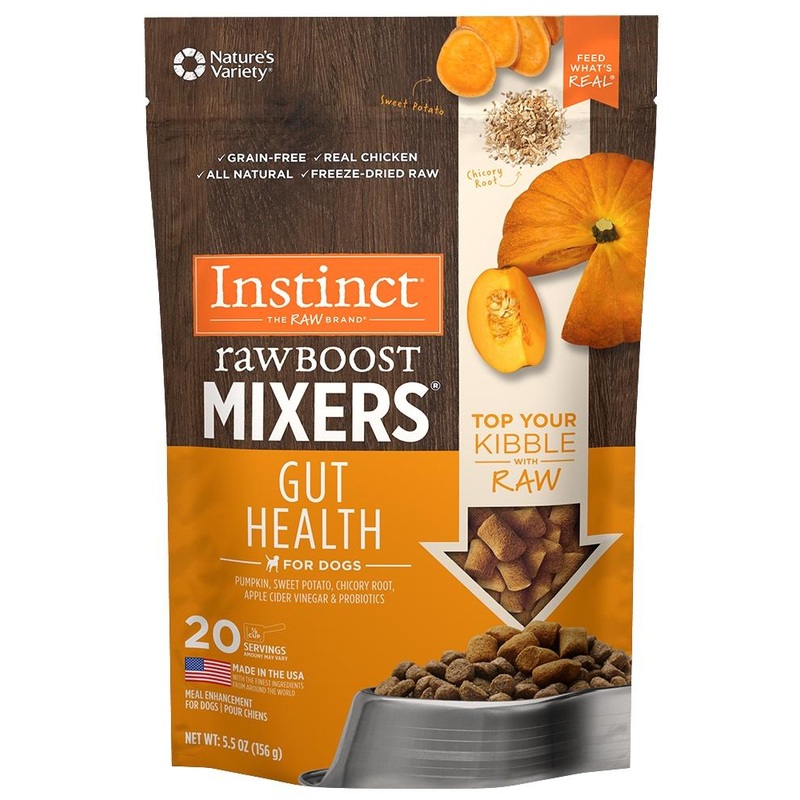Instinct Grain Free Freeze Dried Raw Boost Mixers Gut Health Recipe Dog Food Topper