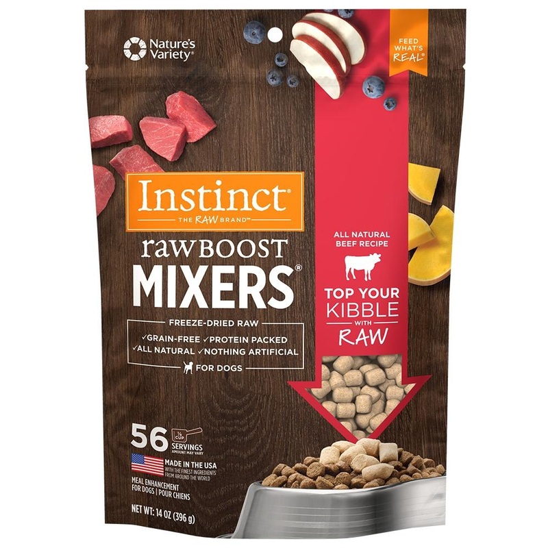 Instinct Raw Boost Mixers Grain Free Beef Formula Freeze Dried Dog Food Topper