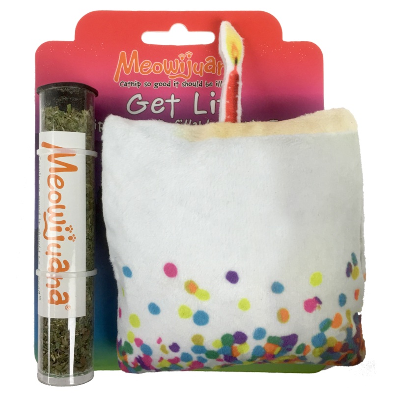 Meowijuana Get Lit Refillable Birthday Cake