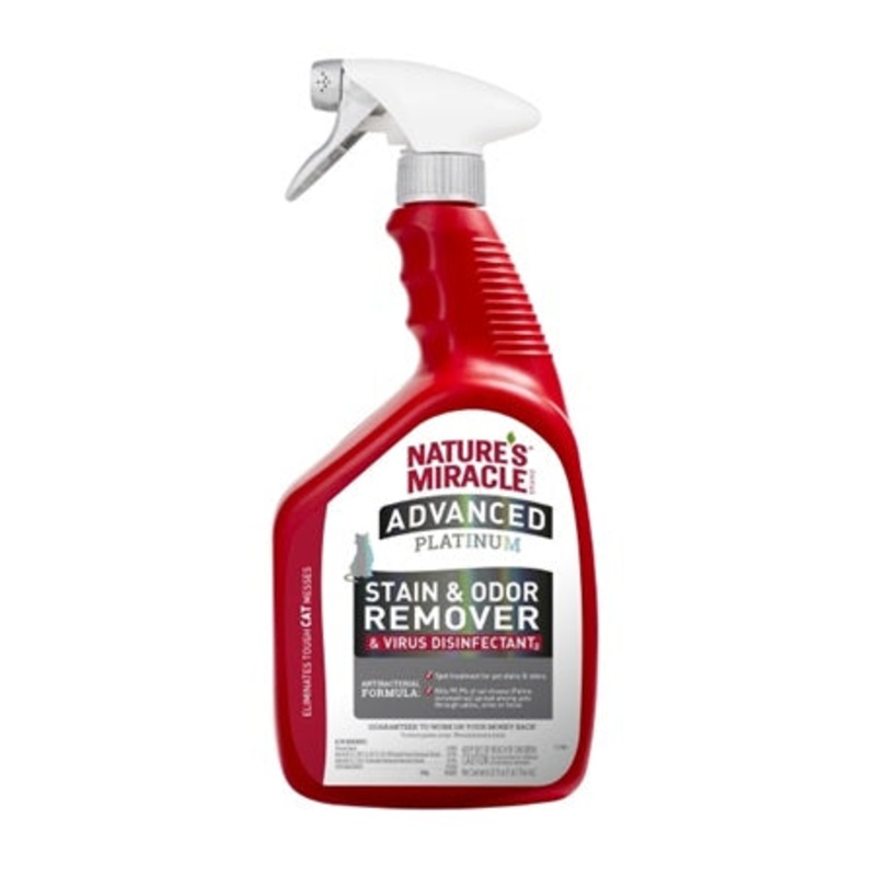 Nature’s Miracle Advanced Platinum Stain & Odor Remover & Virus Disinfectant for Cats