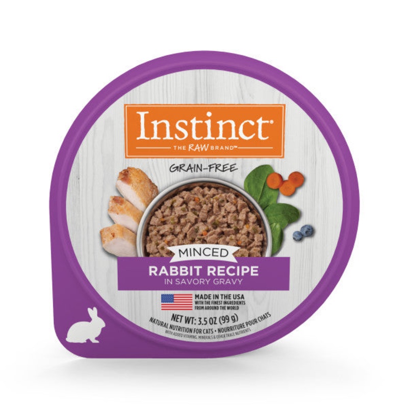 Nature’s Variety Instinct Original Minced Cups Rabbit Wet Cat Food