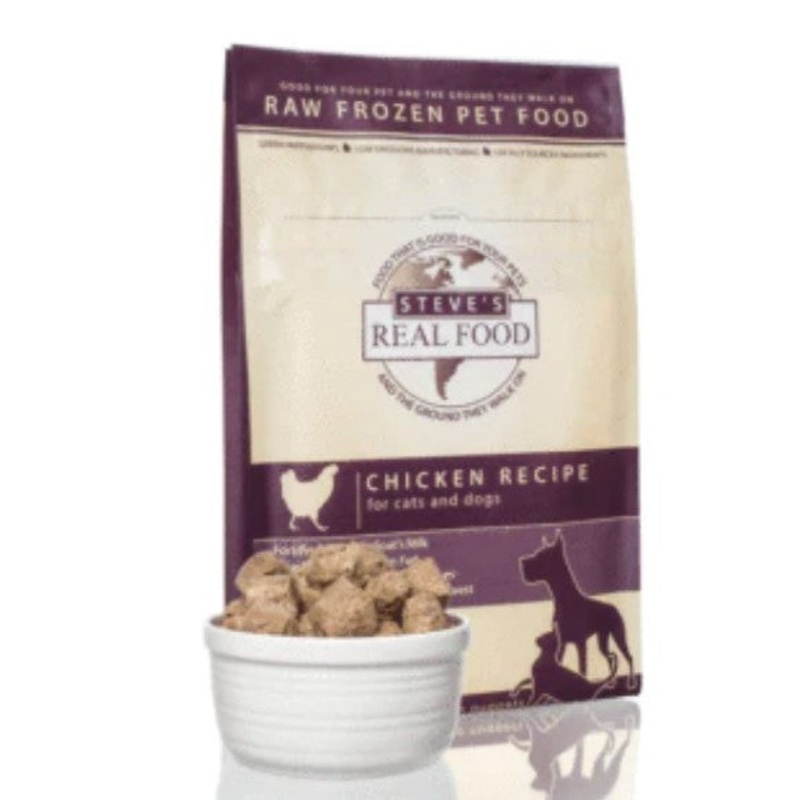Steve’s Real Food Frozen Raw Chicken Diet for Dogs and Cats