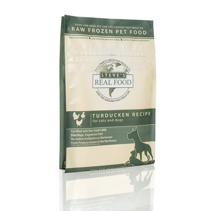 Steve’s Real Food Frozen Raw Turducken Diet for Dogs and Cats