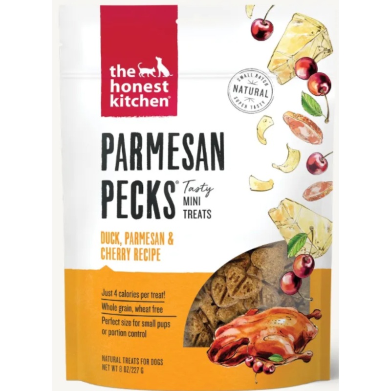 The Honest Kitchen Parmesan Pecks – Duck, Parmesan & Cherry Recipe Dog Treats