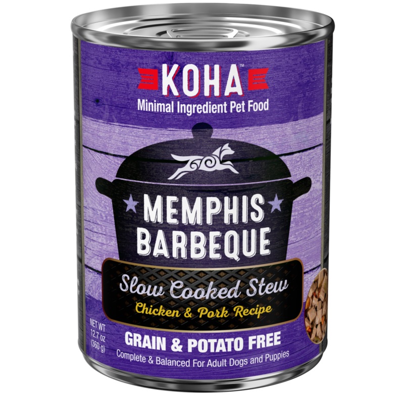 Koha Memphis Barbeque Slow Cooked Stew Chicken & Pork Recipe for Dogs