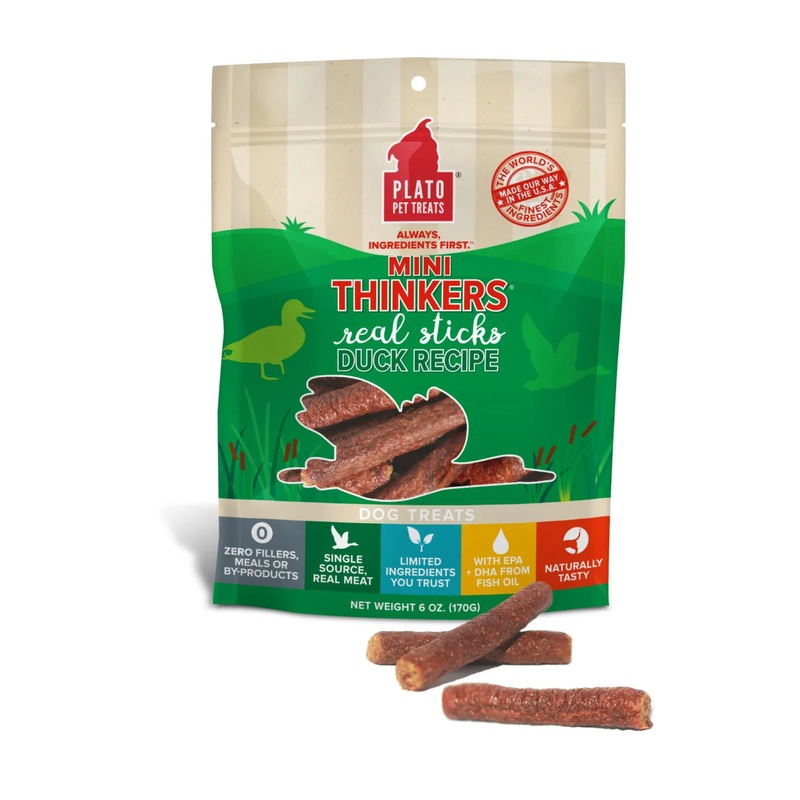 Plato Mini Thinkers Duck Meat Stick Dog Treats