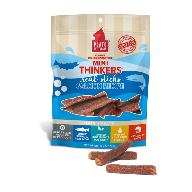 Plato Mini Thinkers Salmon Meat Stick Dog Treats