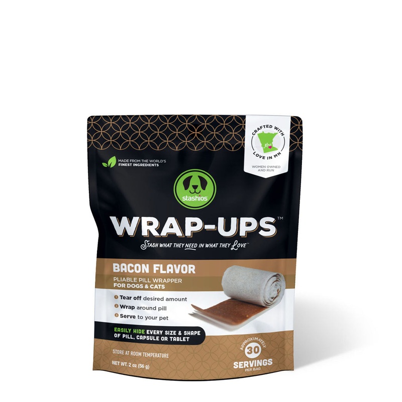 Stashios Wrap-Ups Bacon Flavor Dog Treats