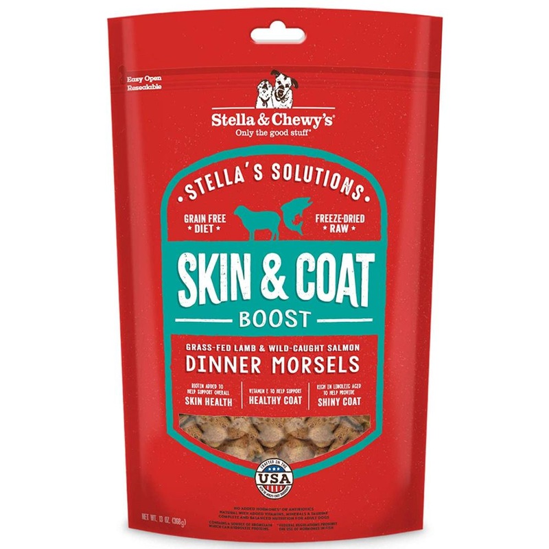 Stella’s Solutions Freeze Dried Raw Skin & Coat Support Grass-fed Lamb & Salmon Recipe