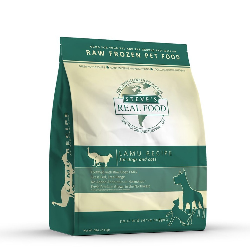 Steve’s Real Food Frozen Raw Lamu Diet for Dogs and Cats