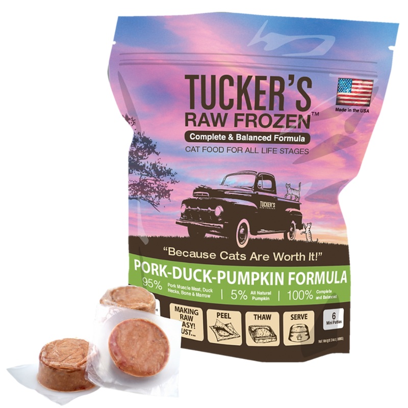 Tucker’s Pork-Duck-Pumpkin Raw Frozen Cat Food