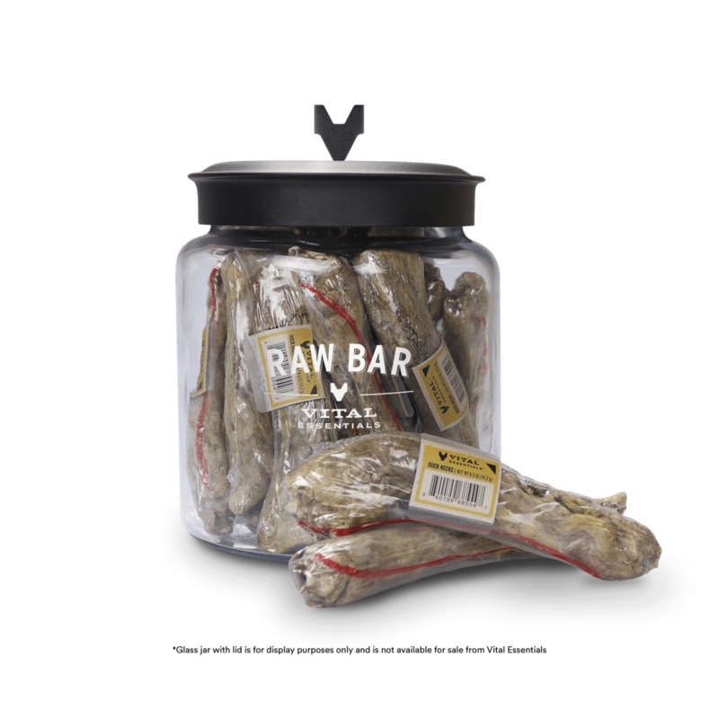Vital Essentials Raw Bar Freeze Dried Raw Duck Necks Dog Snacks
