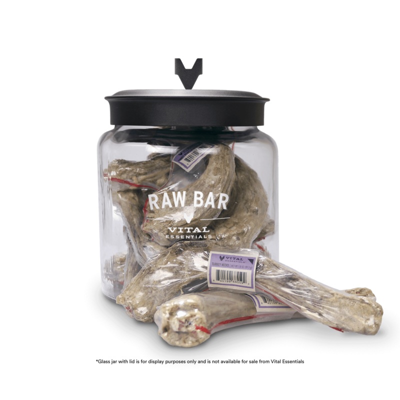 Vital Essentials Raw Bar Freeze Dried Raw Turkey Necks Dog Snacks