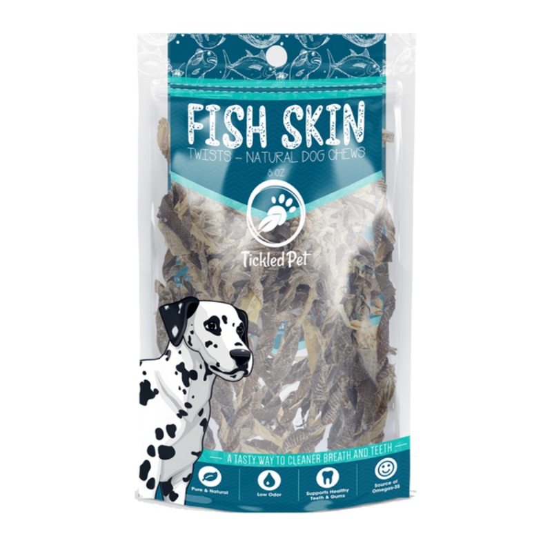 Icelandic Codfish Skin Twists Dog Treats