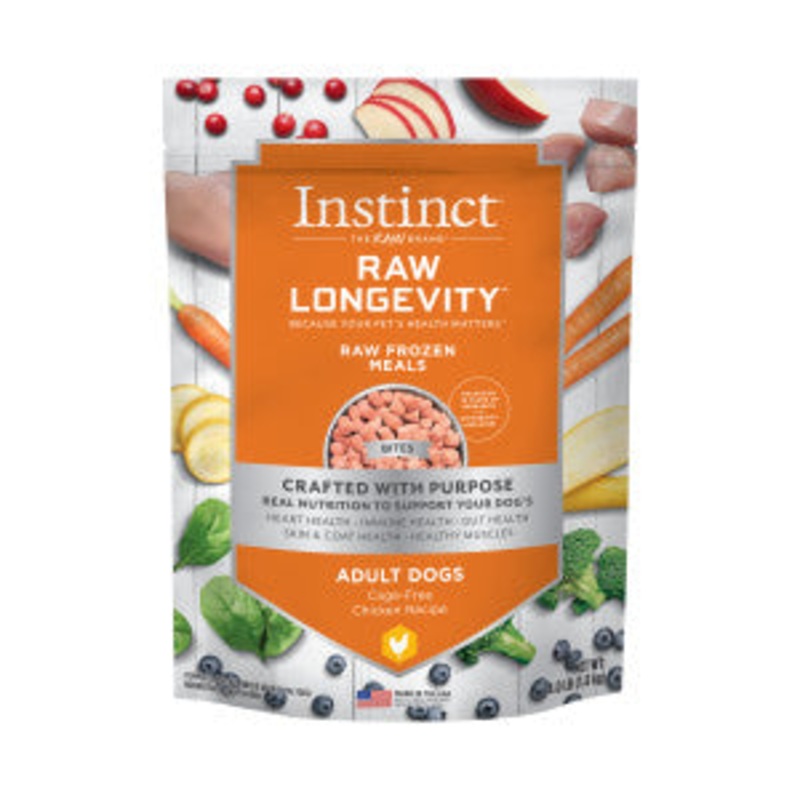 Nature’s Variety Instinct Raw Longevity Adult Frozen Chicken Bites Dog Food