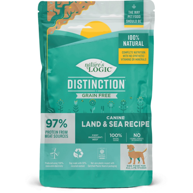Natures Logic Distinction Grain Free Canine Land and Sea Recipe Dry Dog Food