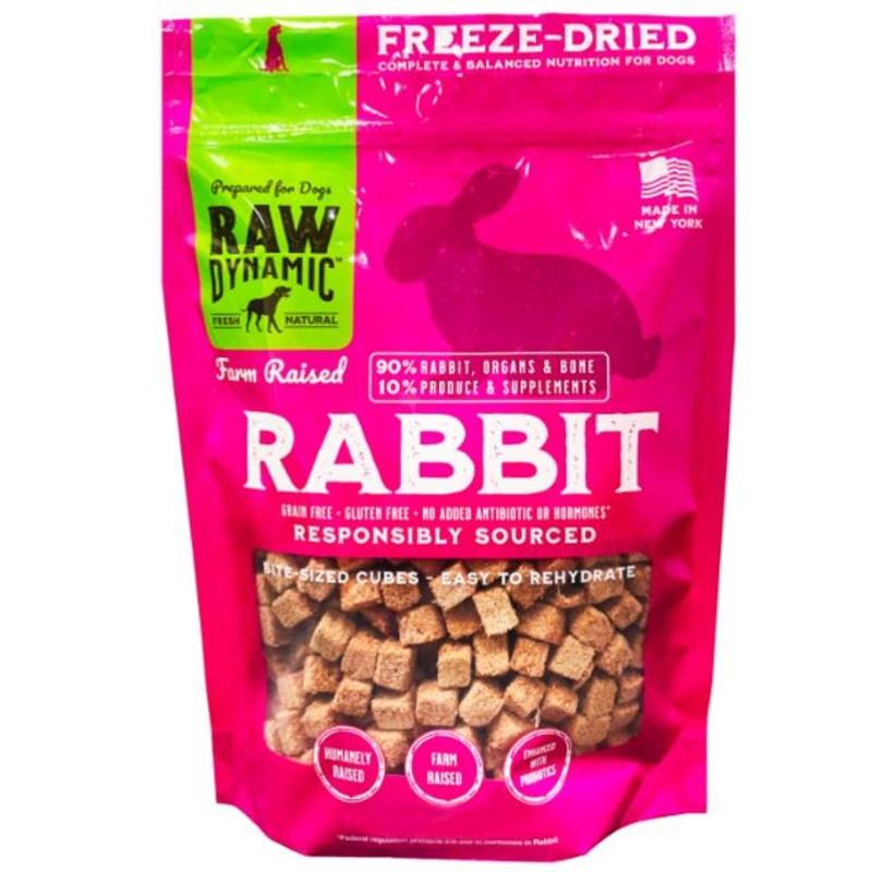 Raw Dynamic Freeze Dried Rabbit Formula Dog Food
