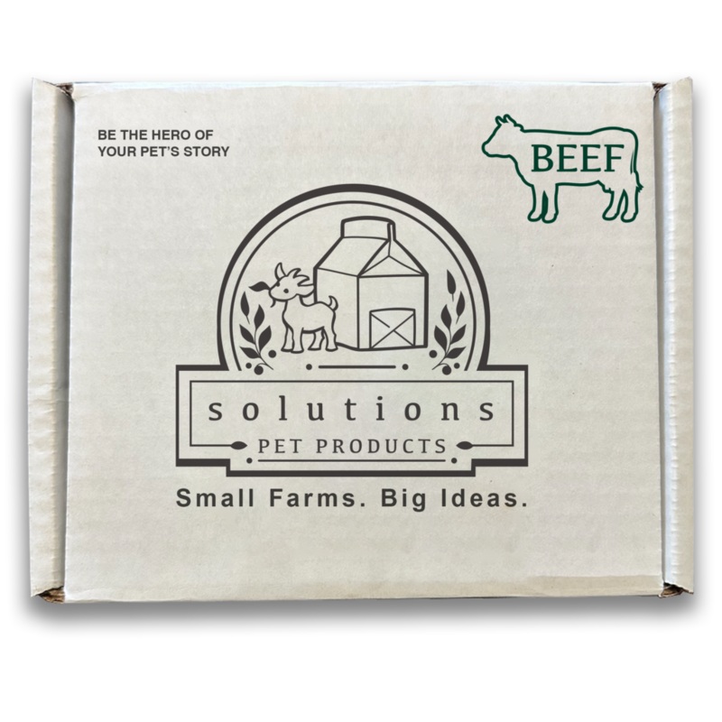 Solutions Pet Products Beef Recipe Frozen Pet Food for Dogs