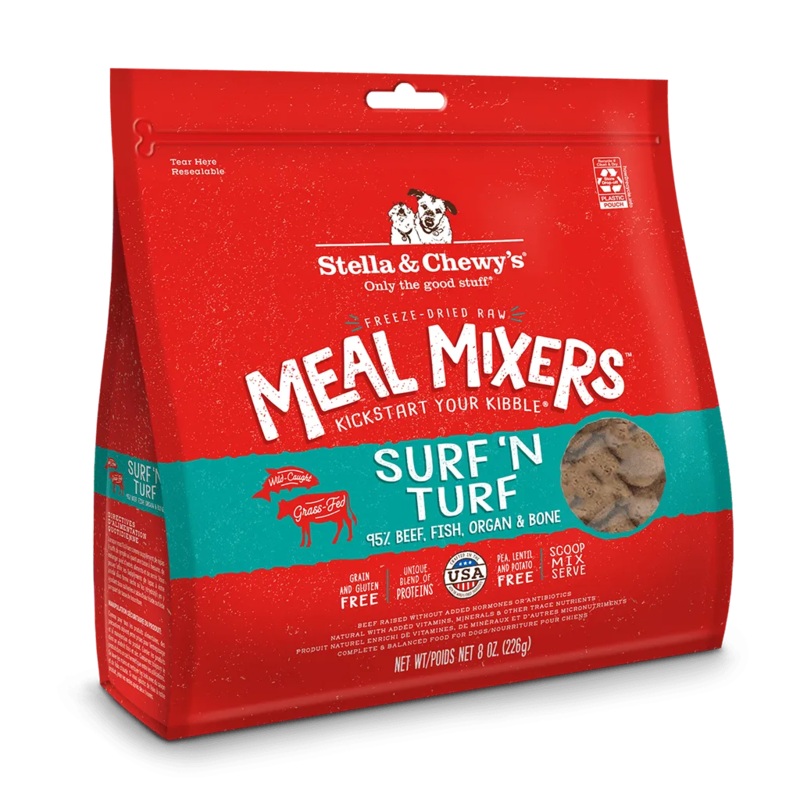 Stella & Chewy’s Surf N Turf Meal Mixers for Dogs